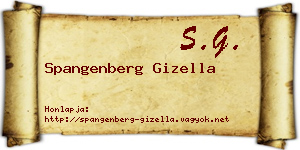 Spangenberg Gizella névjegykártya