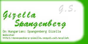 gizella spangenberg business card